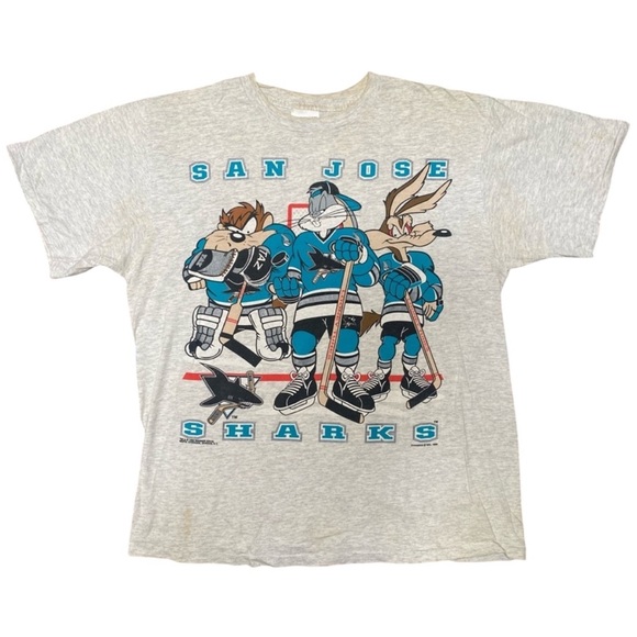 Vintage 1993 NHL San Jose Sharks Looney Tunes size Small